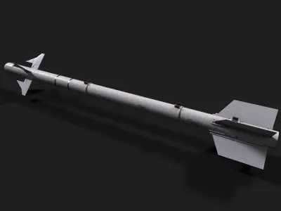 aam3 air to air missile Low-poly 3D model