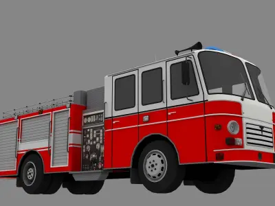Modern Fire Truck 3D model
