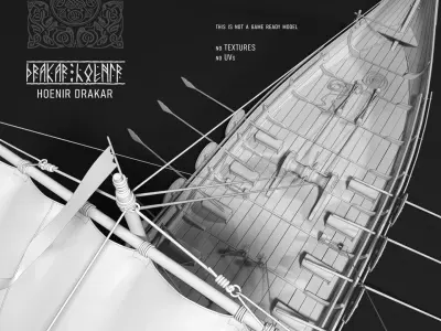 DRAKKAR VIKING SHIP and bonus 3D model