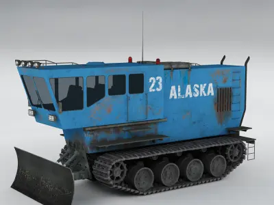 Polar transporter V2 blue 3D model