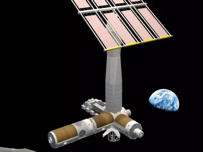 The Axiom Space Station Assembly 3D model