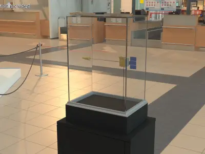 Exhibit of Multifunctional Satellite with Solar Panels 3D model