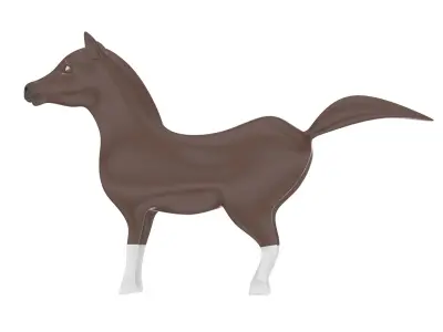 Horse Toy Free low-poly 3D model