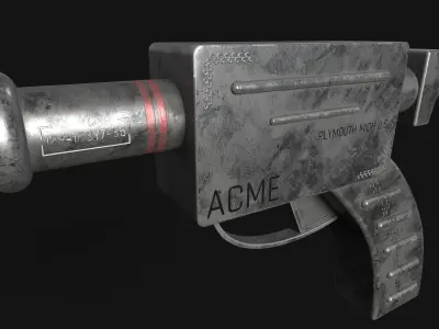 sci fi ray gun Free low-poly 3D model