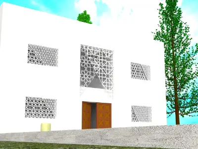 3d chic home exterior 3 3D model