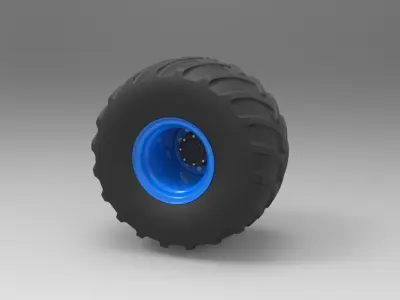 Wheel from monster truck 3D model