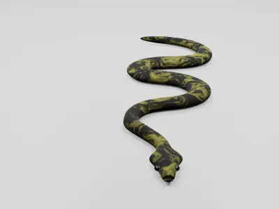 Snake Free low-poly 3D model