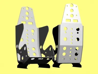 Light weight car racing interior seat Free low-poly 3D model