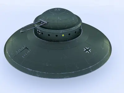 Nazi UFO Haunebu 2 3D model