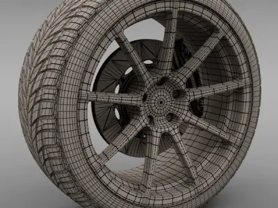 Savini Forged SM-4 Wheel 3D model