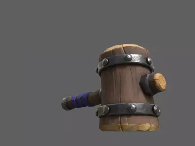 Hammer fortnite Free low-poly 3D model