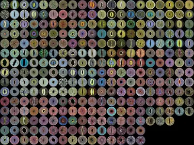 Eye Iris Color Reference - Creature 01 Texture