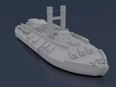 USS CAIRO 1861 3D print model