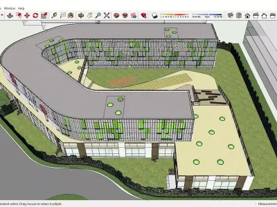 Sketchup Kindergarten A8 3D model