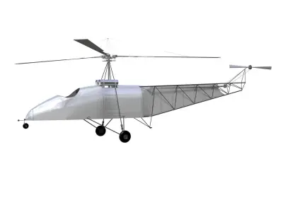 Vought Sikorsky VS300 3D model
