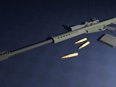 Free Pack - Gun Free low-poly 3D model