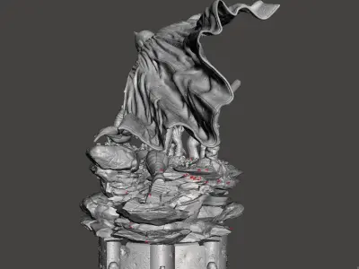 batman 3d model fight for 3d printing  3D print model