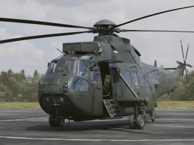 Westland Sea King HC4 Commando 3D model