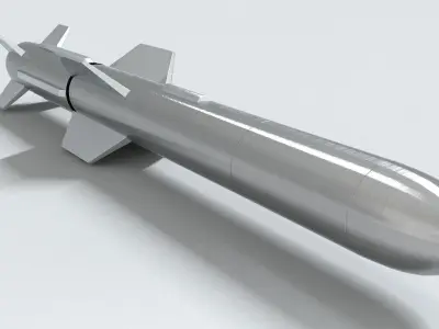 laos Game Missile Low-poly 3D model