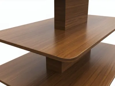 Three Tier Rectangle Table Free 3D model