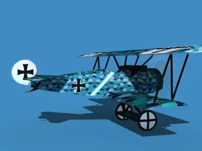 Fokker D-VI V07 3D model
