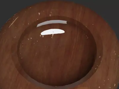 Porcelain bowl with noodles animation Low-poly 3D model