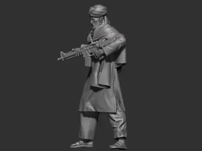 Eastern warrior 3D print model