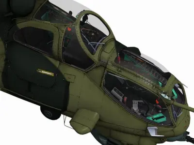 Mil Mi-24V Hind 3D model