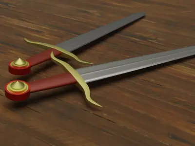 Whitcher Sword Free 3D model