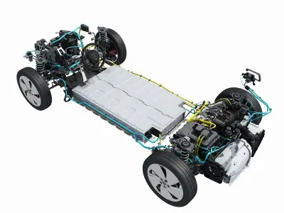 Electric Car Chassis 3D model