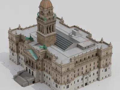 Wayne County Building 3D model