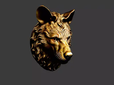 Animal Head Low-poly 3D model