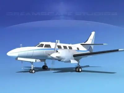 Swearingen SA226-T Merlin III V01 3D model