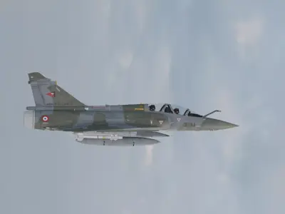 War Fighter Mirage 2000D Fighter Jet Low-poly 3D model