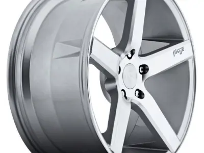 Niche Milan Wheel Offset Machined Face with Silver 3D model