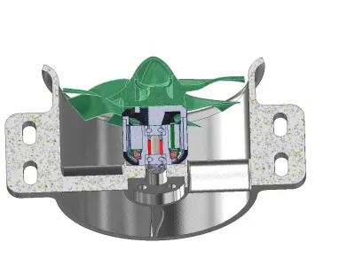 40mm miniature duct 3D print model