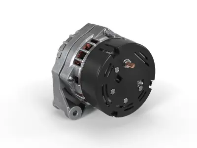 Car Alternator 3D model