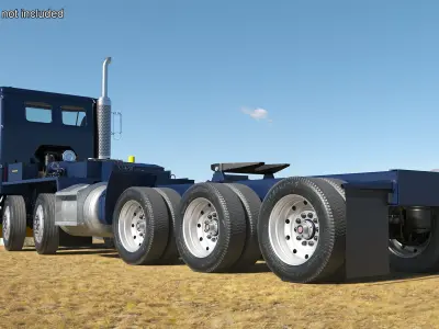 Peterbild 362 Cab Over for Transporter Erector Loader Rigged for Maya 3D model