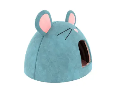 Mouse Meow Hut Cat Hut Cat Tent Lightblue 3D model