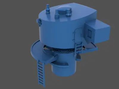 Littorio Class aft range finder - Commercial license 1-200 scale 3D print model