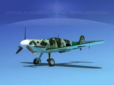 Messerschmitt BF-109 V12 3D model