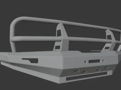 BUMPER PROLINE 4x4 EQUIPMENT FOR TOYOTA LAND CRUISER SERIE 80 3D model