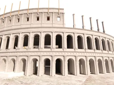 Roman Coloseum-Colosseum Undamage 3D model