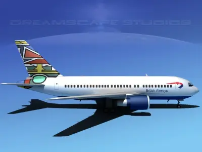 Boeing 767-200ER British Airways 2 3D model