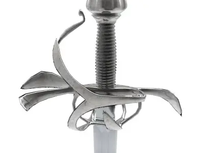 Rapier Dagger Low-poly 3D model