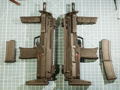 HK MP7A1 Low-poly 3D model