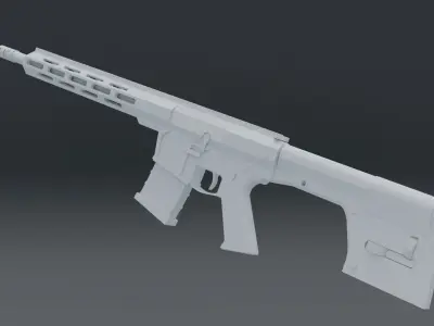 Zbroyar Z-10 UAR-10 Game-Ready Low-poly 3D model