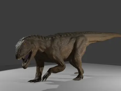 Postosuchus Low-poly 3D model