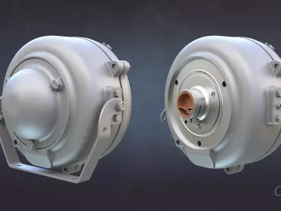 Soviet Military Lights High-Poly Collection 3D model