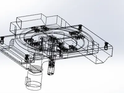 Cam rotate platform 3D model